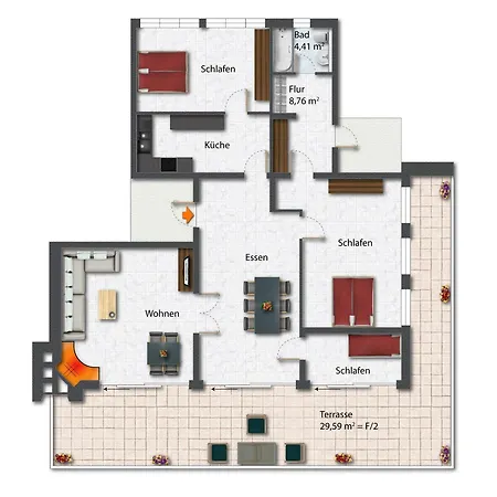 Apartment Wildgruen Koenigs 15 A Kl